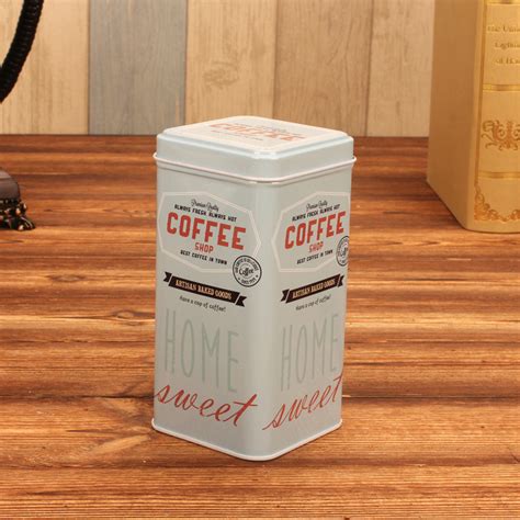 metal coffee tin box|Amazon.com: Tin Coffee Can.